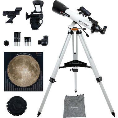 StarSense Explorer DX 100AZ Smartphone App-Enabled Refractor Telescope Lunar Edition