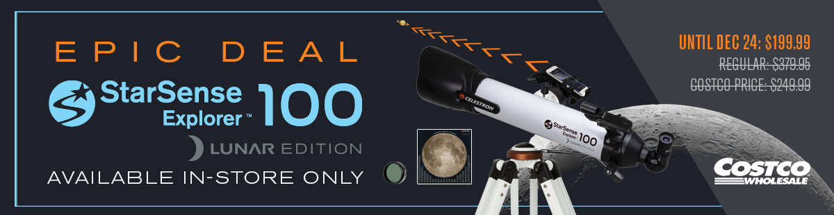 Celestron starsense explorer dx 100az smartphone app enabled refractor telescope lunar edition